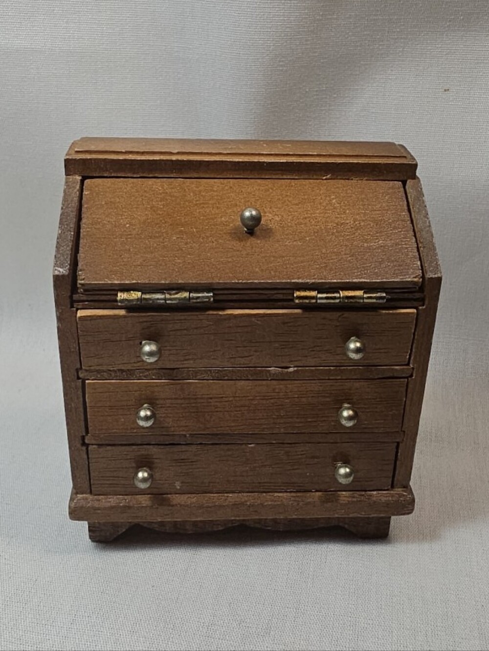 Vintage Dollhouse Winthrop Style Desk Working Door Drawers 1:12